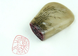 Chinese stamp carving, in shanghai